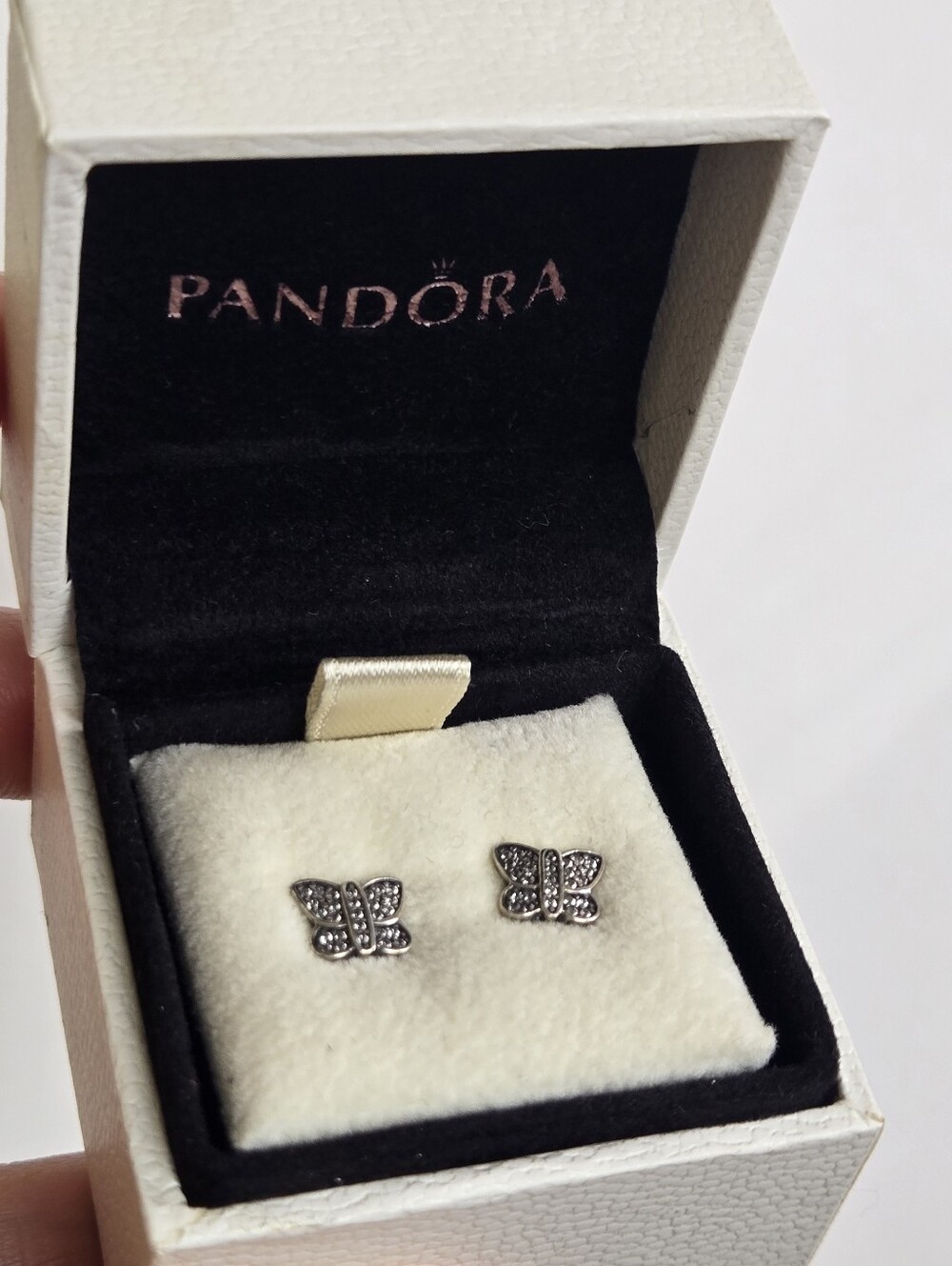 Pandora sparkling butterfly stud Small earrings